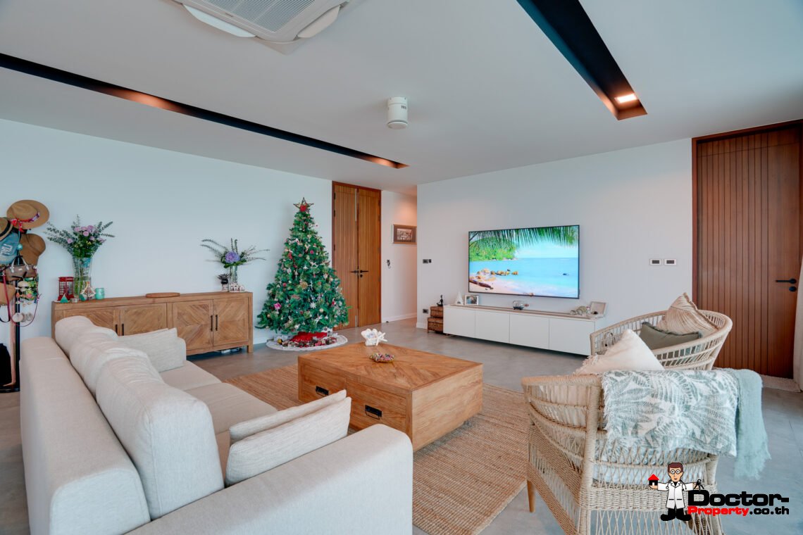 Luxury 3 Bedroom Private Pool Villa with Sea View in Plai Laem, Koh Samui